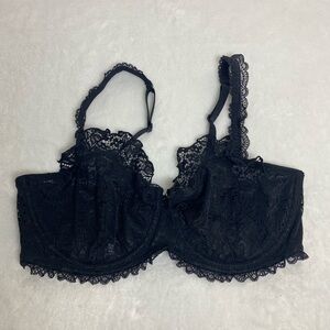 NWOT Savage X Fenty Black Lace Underwire Bra - Women Intimates Size 34DD